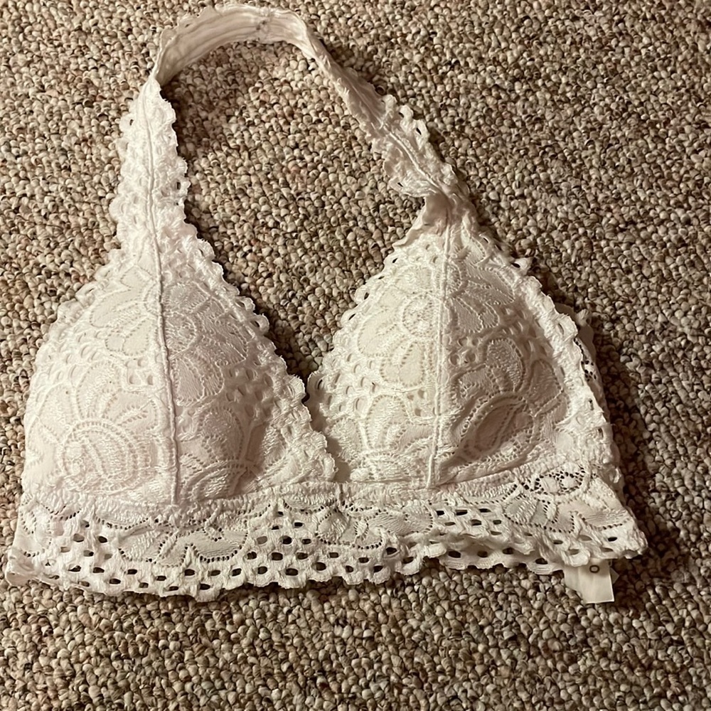 Halter bralette white